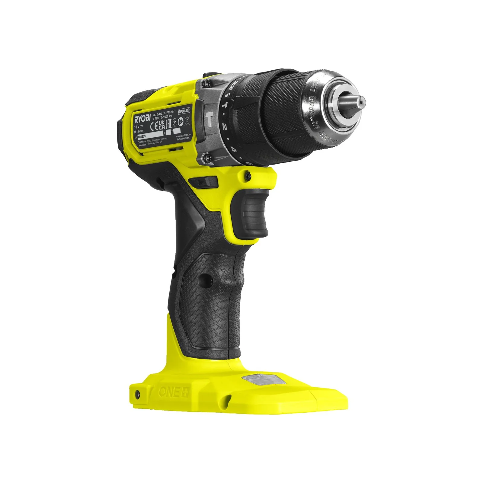 Аккумуляторная ударная дрель-шуруповерт Ryobi RPD18C1-0 — фото производителя