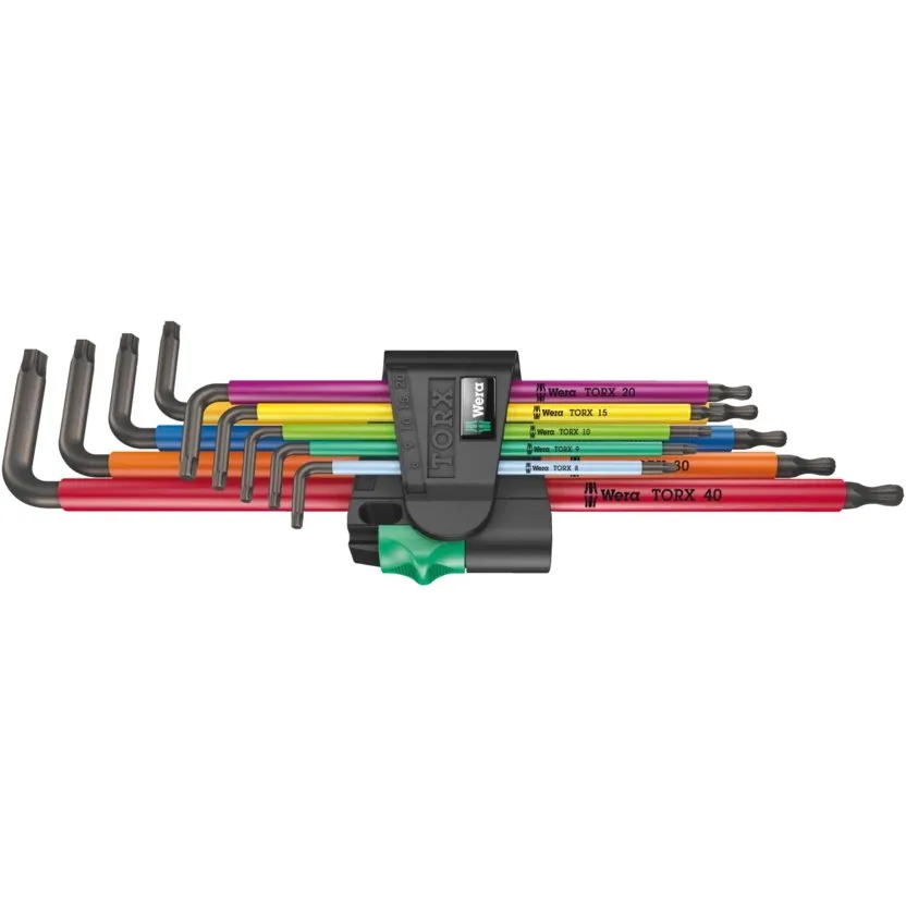 Набор Г-образных ключей, удлиненный Wera 967/9 TX XL Multicolour 1 — фото производителя