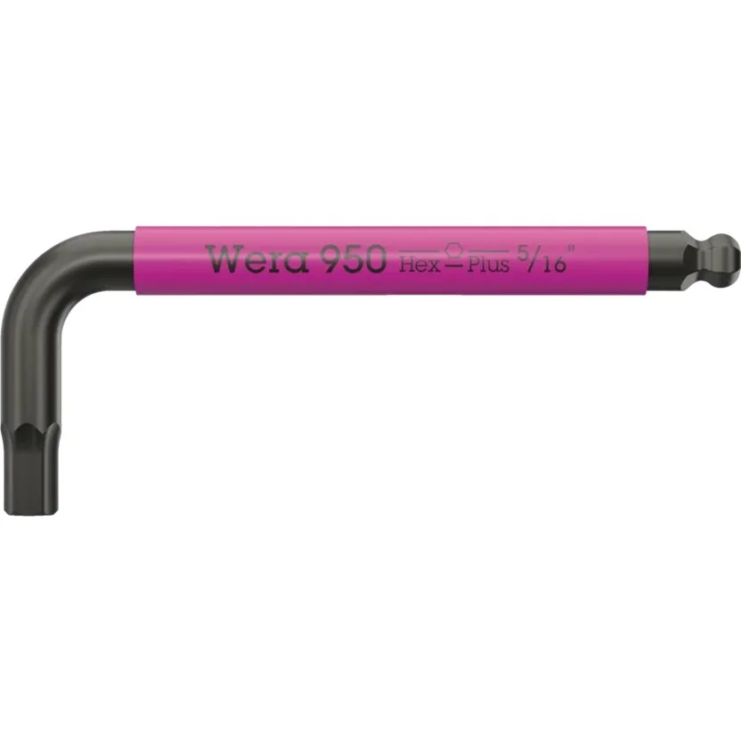 Шестигранный ключ Wera 950 SPKS Multicolour Г-образный ключ, Imperial, BlackLaser