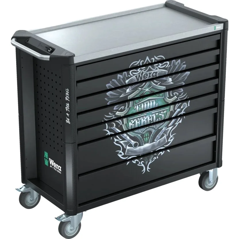 Инструментальная тележка из нержавейки Tool Rebel Stainless XXL 2 Wera 9702 — фото производителя