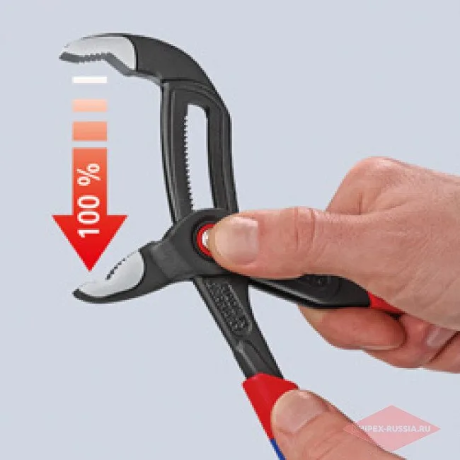 Высокотехнологичные сантехнические клещи Cobra QuickSet Knipex KN-8722250 — фото производителя