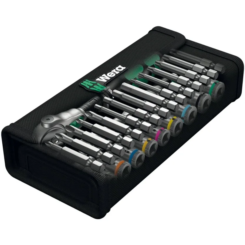Набор инструментов Wera 8100 SA 6 Zyklop Speed - набор с трещоткой, привод 1/4", метрический — фото производителя