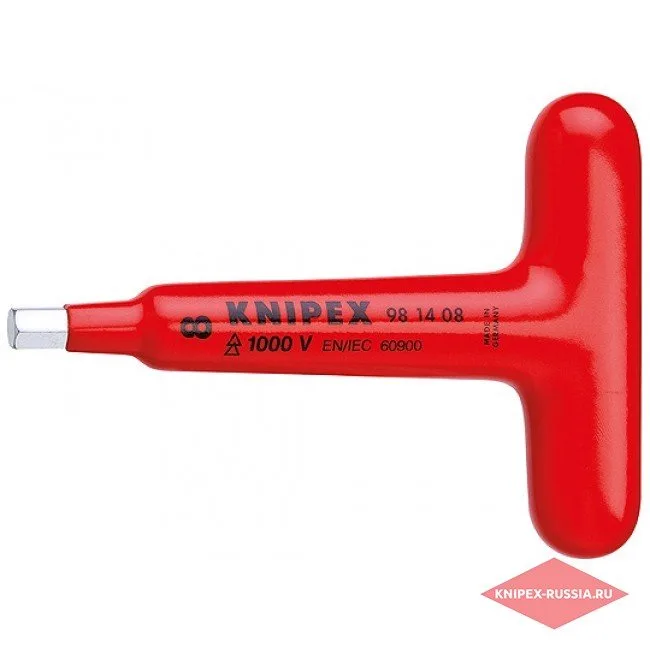 Отвертка для винтов с профилем с прочной Т-образной ручкой Knipex KN-981408