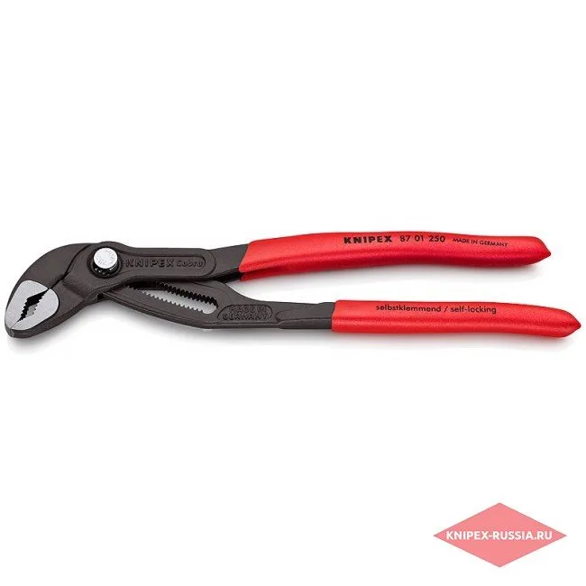 Высокотехнологичные сантехнические клещи Cobra Knipex KN-8701250 — фото производителя