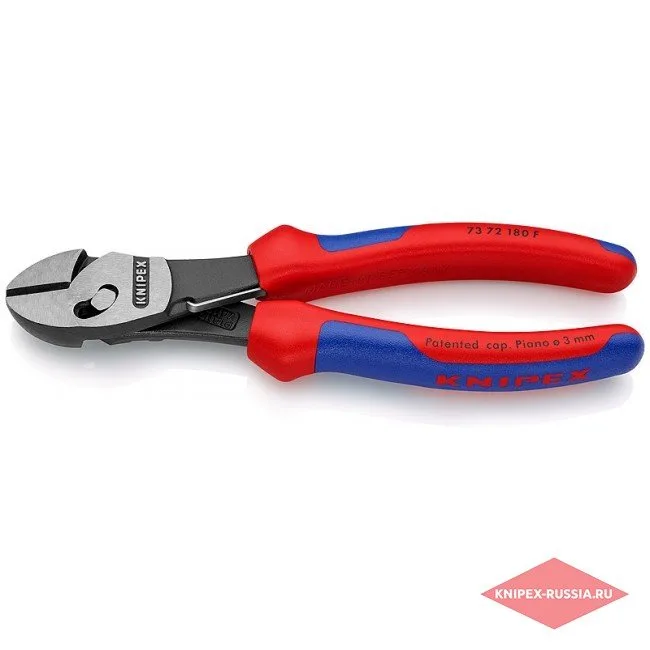 Кусачки боковые повышенной мощности TwinForce® Knipex KN-7372180F — фото производителя