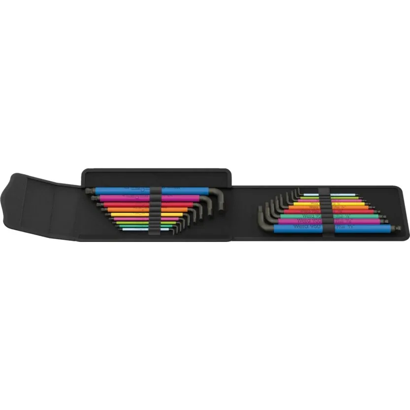 Набор инструментов Wera Big Pack Multicolour шестигранные торцевые головки Hex-Plus набор 1, метрические и дюймовые — фото производителя