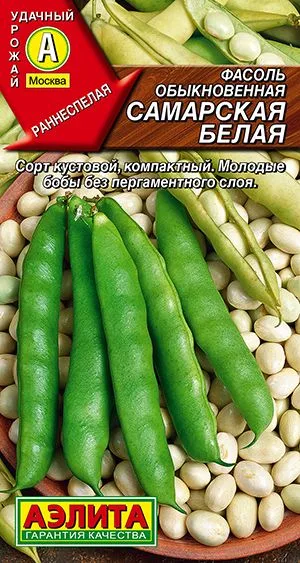 Фасоль обыкновенная Самарская белая
