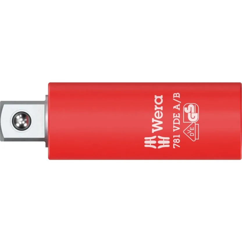 Трещотка Wera 781 A/B VDE переходник, изолированный, 1/4"