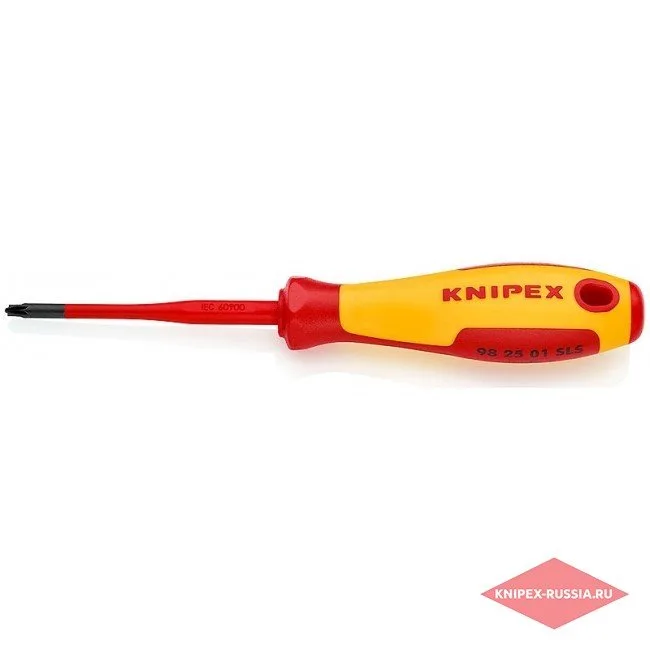 Тонкая отвертка для винтов с шлицем PlusMinus PZ Knipex KN-982501SLS