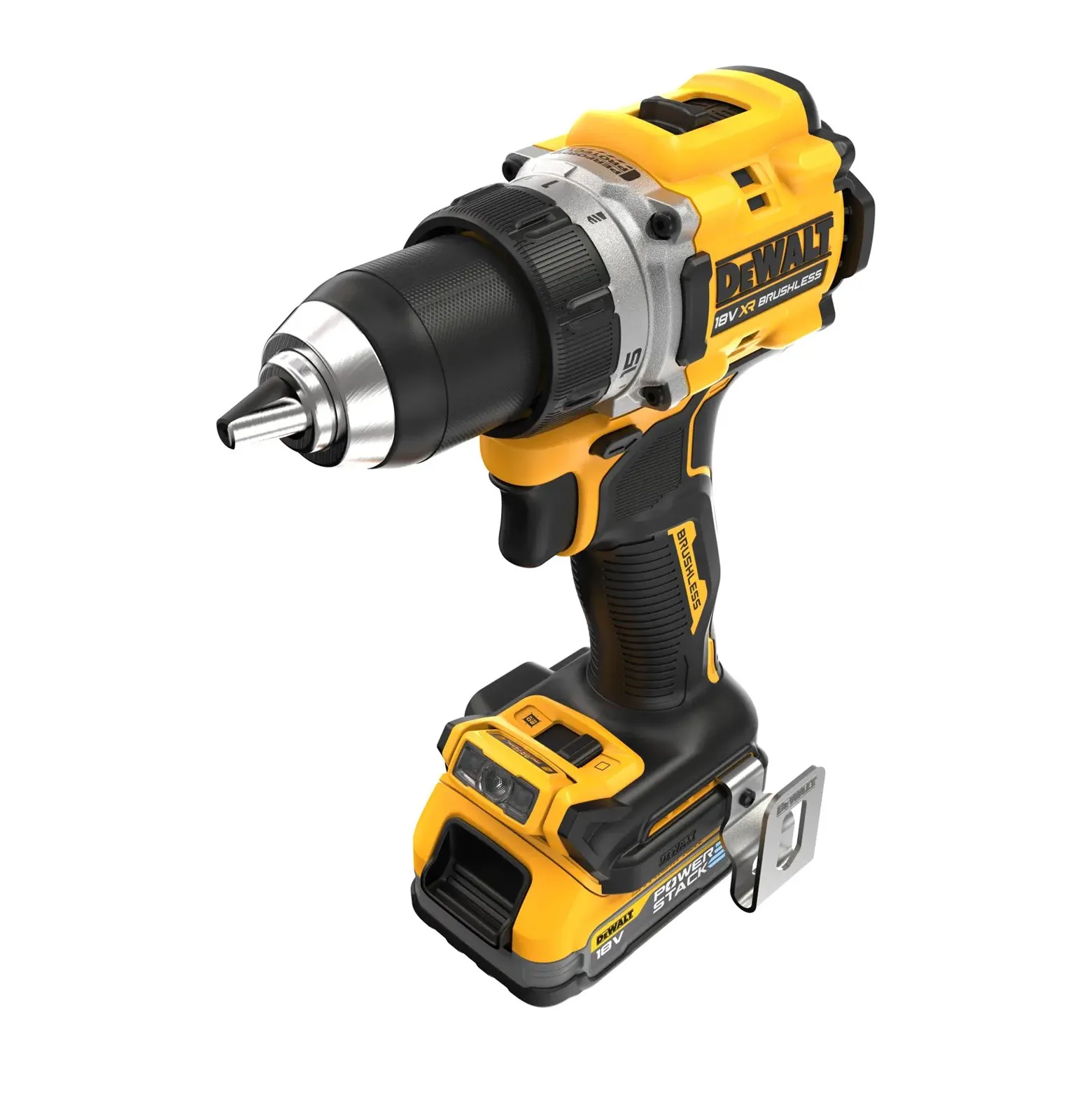 Аккумуляторная дрель-шуруповерт DeWalt DCD800E2T-GB — фото производителя