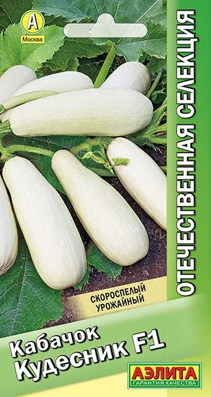 Кабачок белоплодный Кудесник F1