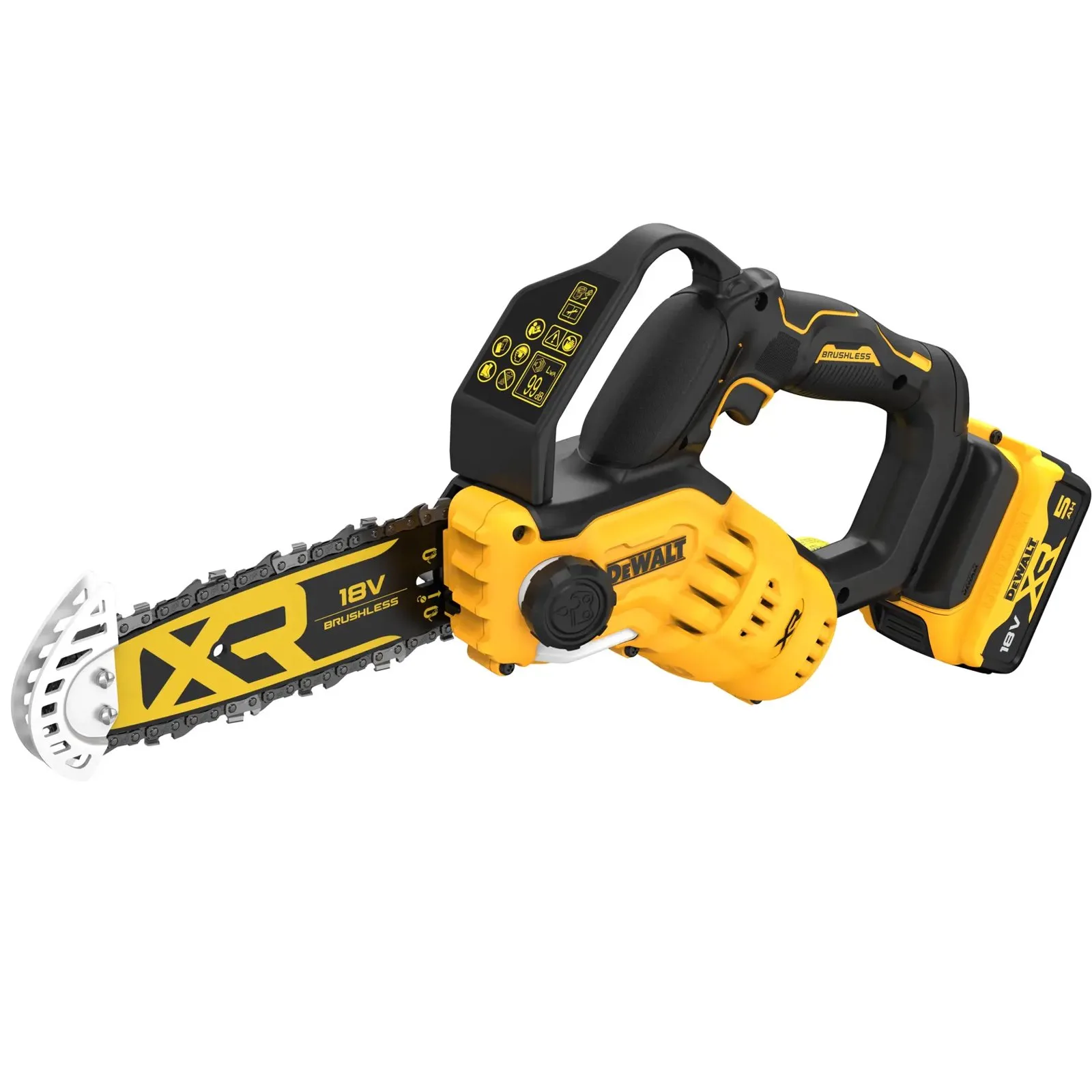 Аккумуляторная мини-пила DeWalt DCMPS520P1-GB — фото производителя