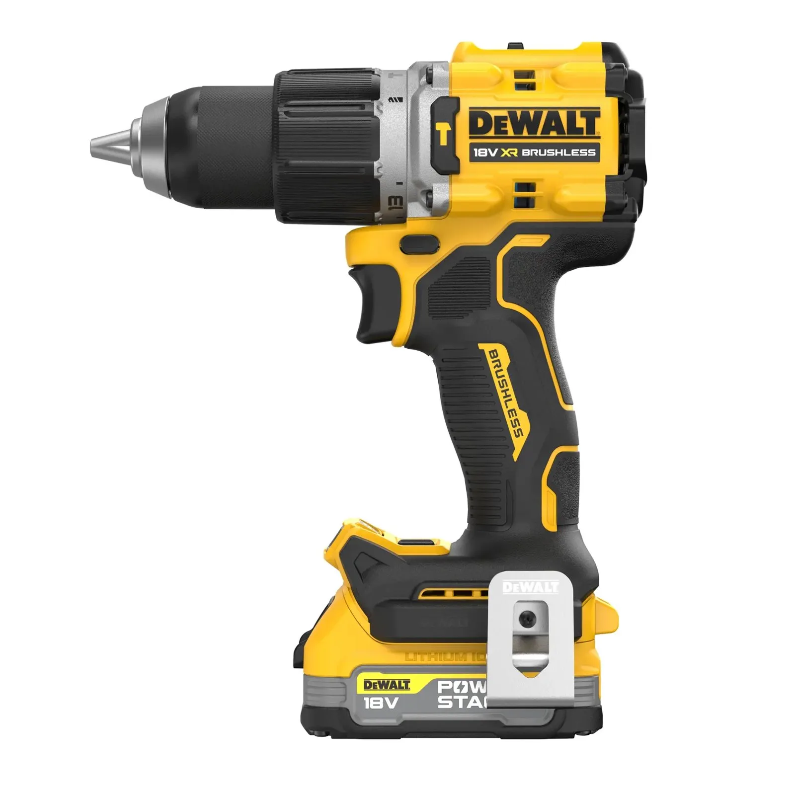 Аккумуляторная ударная дрель-шуруповерт DeWalt DCD805E2T-GB — фото производителя
