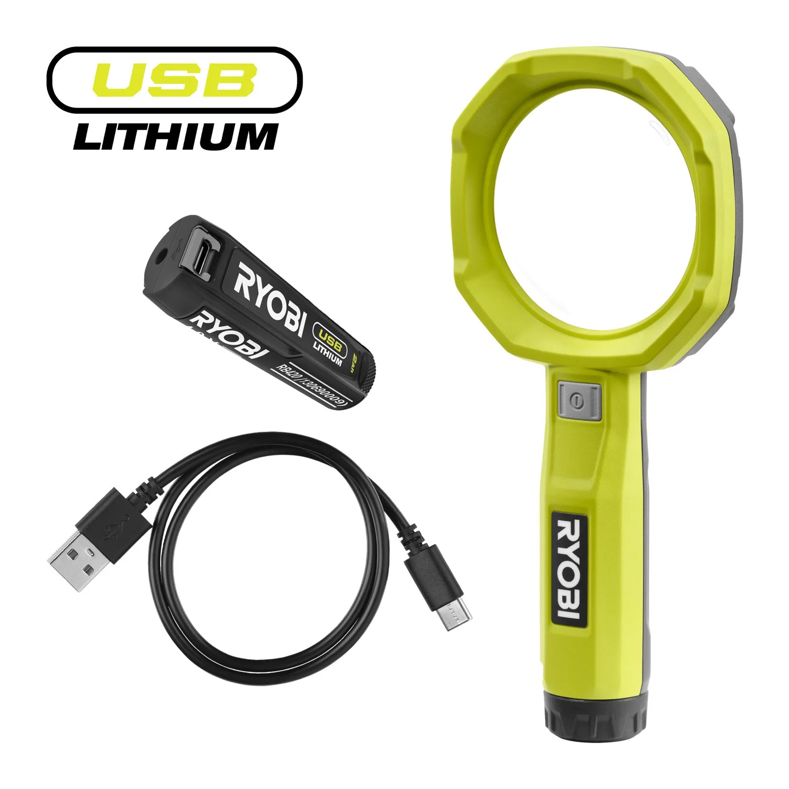 Аккумуляторная лупа с подсветкой Ryobi RML4-120G
