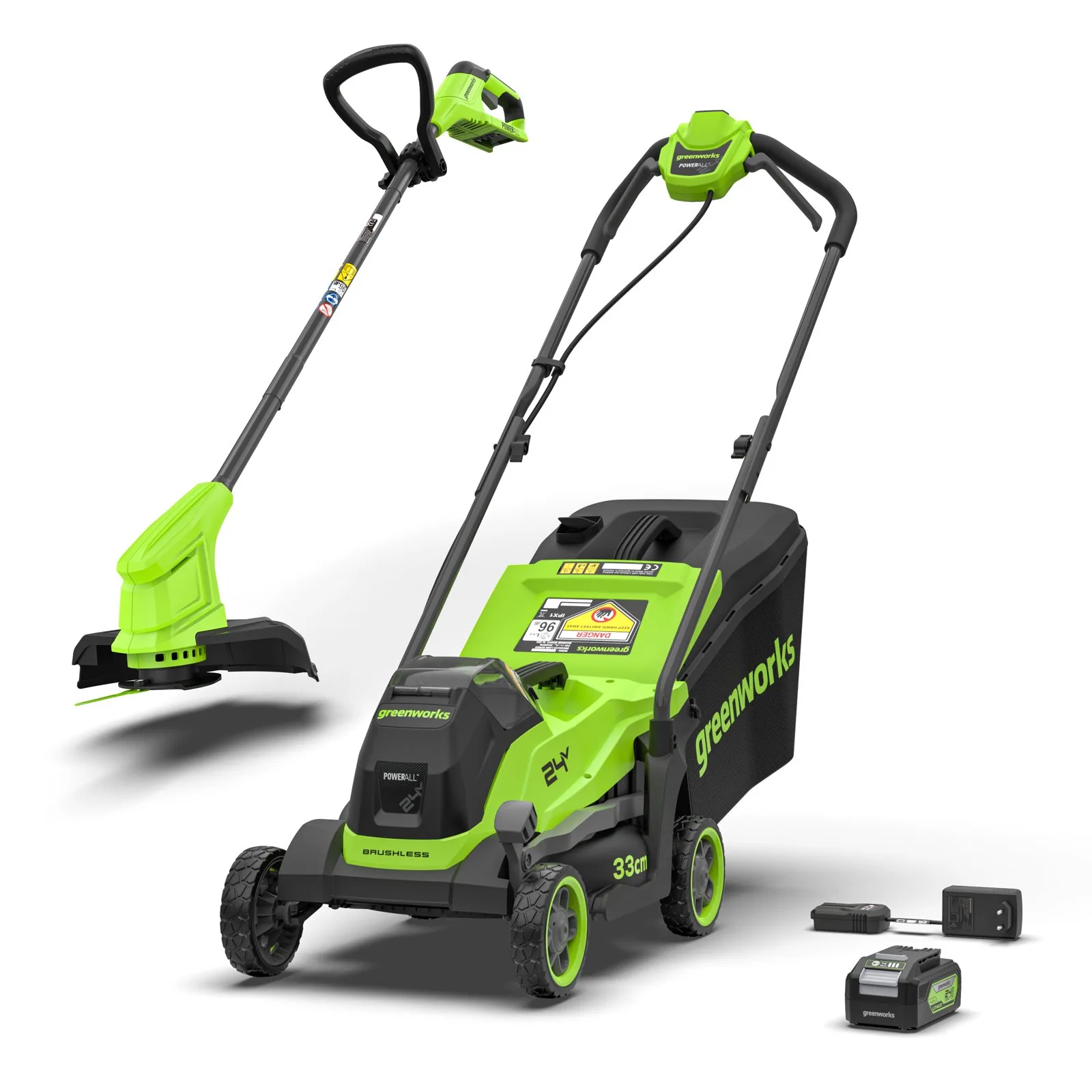 Аккумуляторный триммер Greenworks GD24LM33LT25IIK4