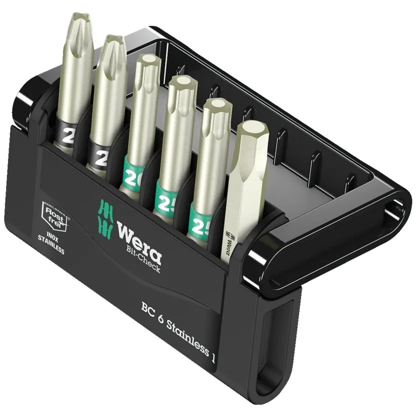 Набор инструментов Wera Bit-Check 6 Stainless 1 SB — фото производителя