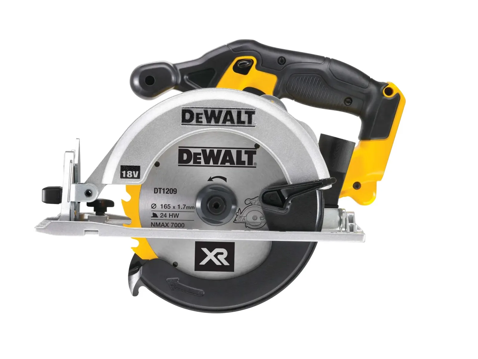 Аккумуляторная дисковая пила DeWalt DCS391N-XJ — фото производителя