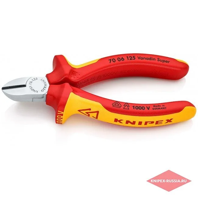 Кусачки боковые Knipex KN-7006125 — фото производителя