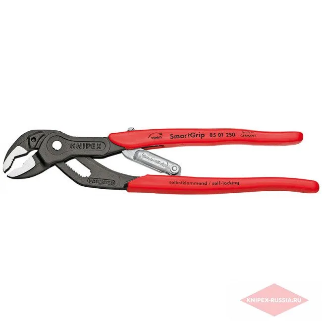 Сантехнические клещи SmartGrip с автоматической установкой Knipex KN-8501250SB — фото производителя