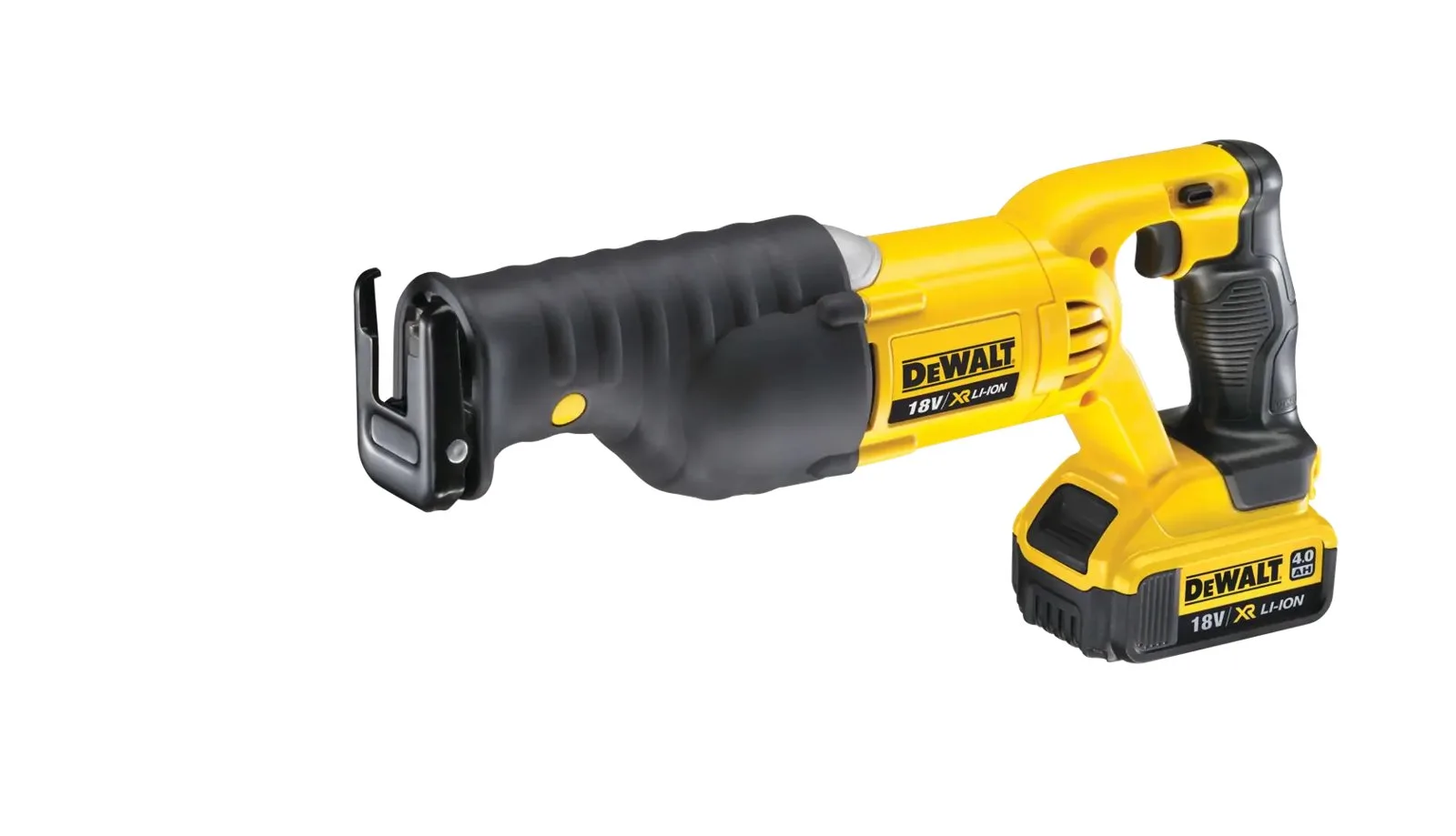 Аккумуляторная сабельная пила DeWalt DCS380M2-GB — фото производителя