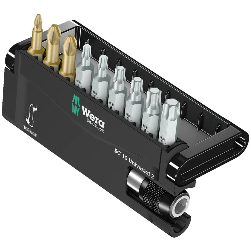 Набор инструментов Wera Bit-Check 10 Universal 2 — фото производителя