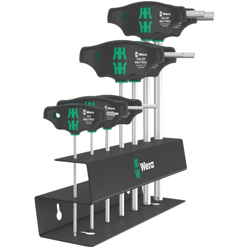 Набор отвёрток с поперечной ручкой, Hex-Plus с фиксирующей функцией Wera 454/7 HF Set 2 — фото производителя