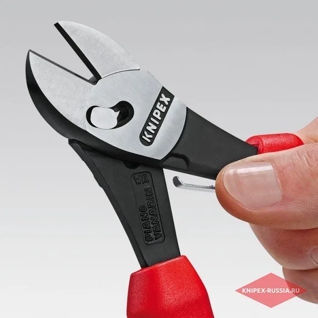 Кусачки боковые повышенной мощности TwinForce® Knipex KN-7371180 — фото производителя