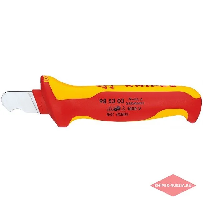 Нож для удаления оболочки круглого кабеля Knipex KN-985303
