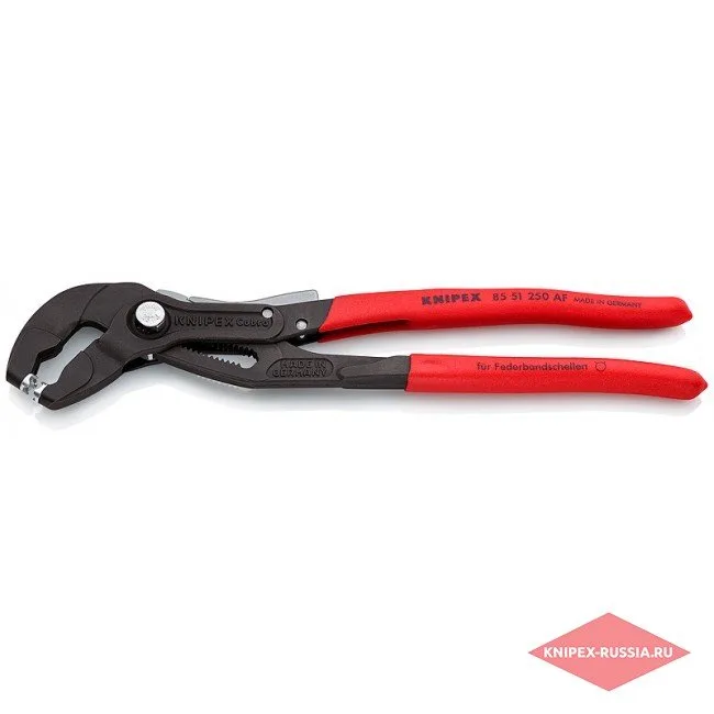 Щипцы для пружинных хомутов с фиксатором Knipex KN-8551250AF — фото производителя