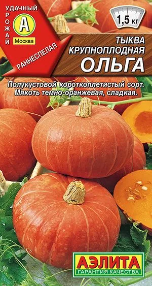 Тыква крупноплодная Ольга