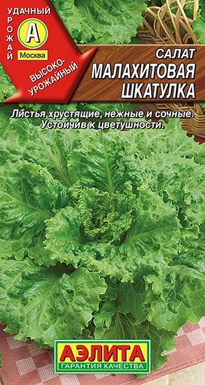 Салат Малахитовая шкатулка листовой