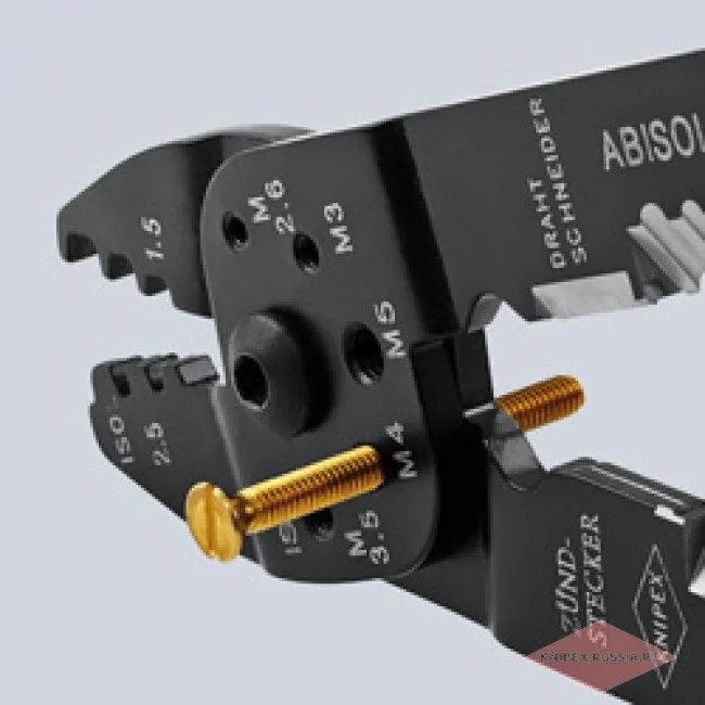 Клещи зажимные для опрессовки Knipex KN-9721215BSB — фото производителя