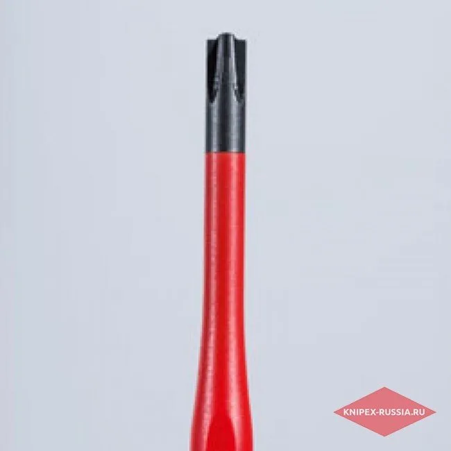 Тонкая отвертка для винтов с шлицем PlusMinus PH Knipex KN-982402SLS — фото производителя