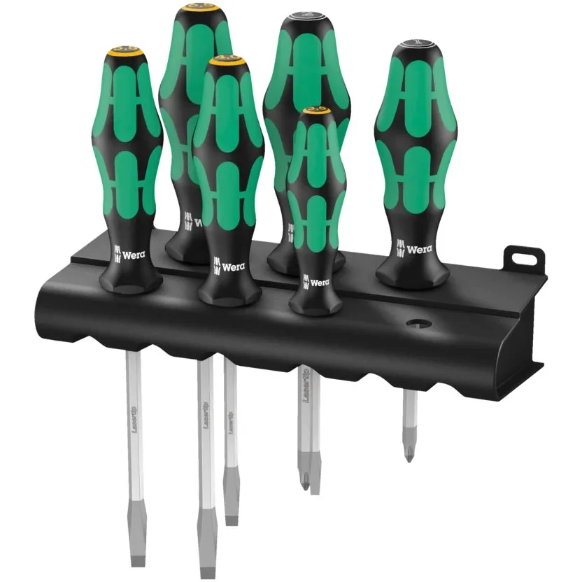 Набор отверток Kraftform Plus Lasertip + подставка Wera 334/355 SK/6 — фото производителя