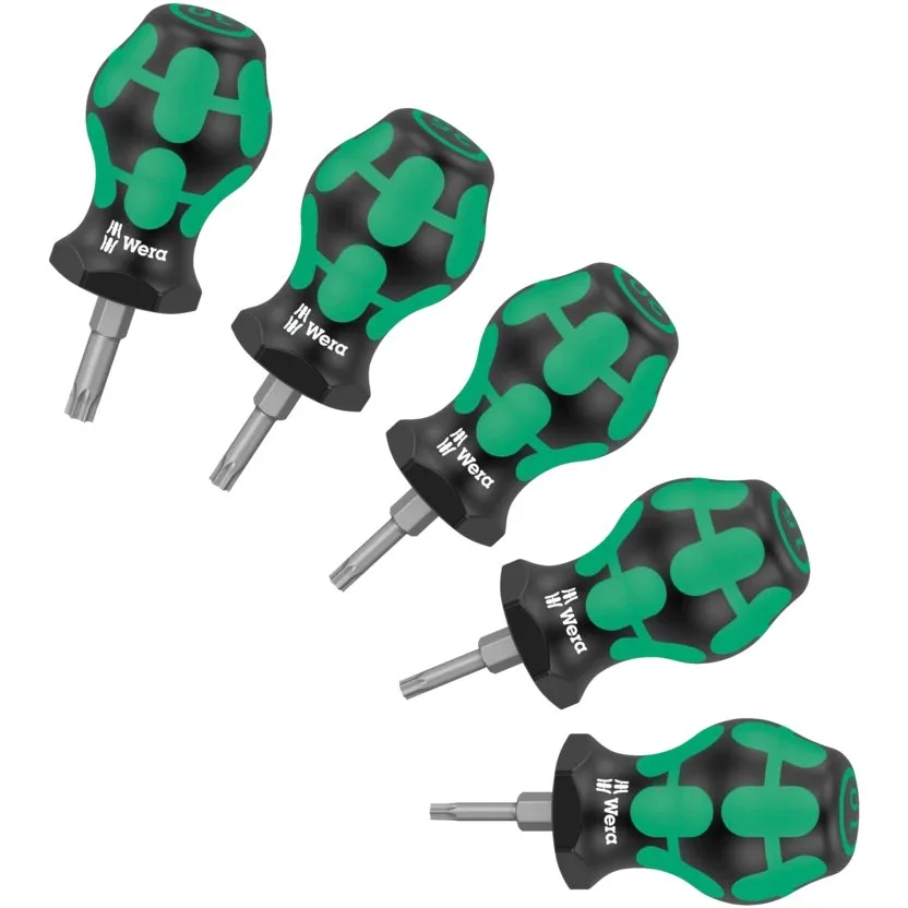 Набор коротких отвёрток TORX® Wera Stubby Set TX 1 — фото производителя