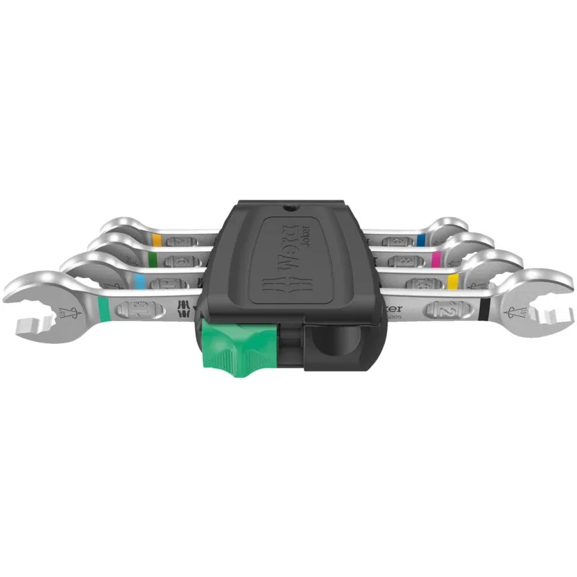 Набор двусторонних рожковых ключей Wera 6005 Joker 4 Set 1 — фото производителя