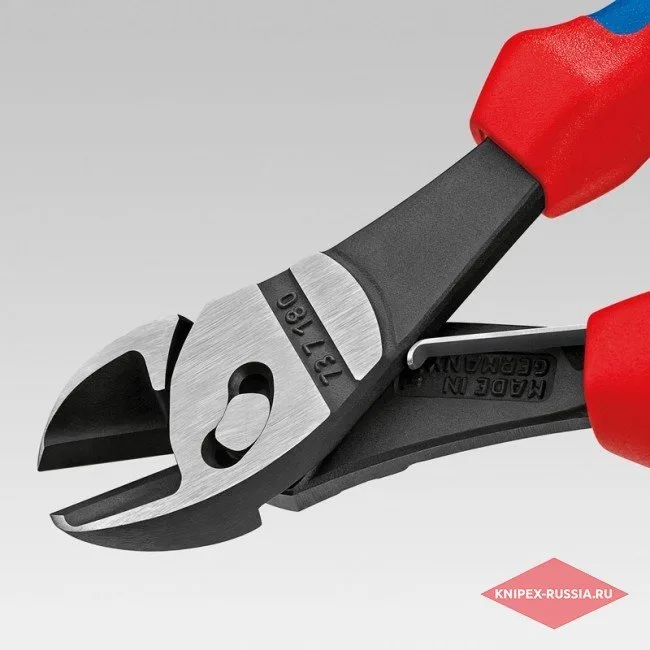 Кусачки боковые повышенной мощности TwinForce® Knipex KN-7372180 — фото производителя