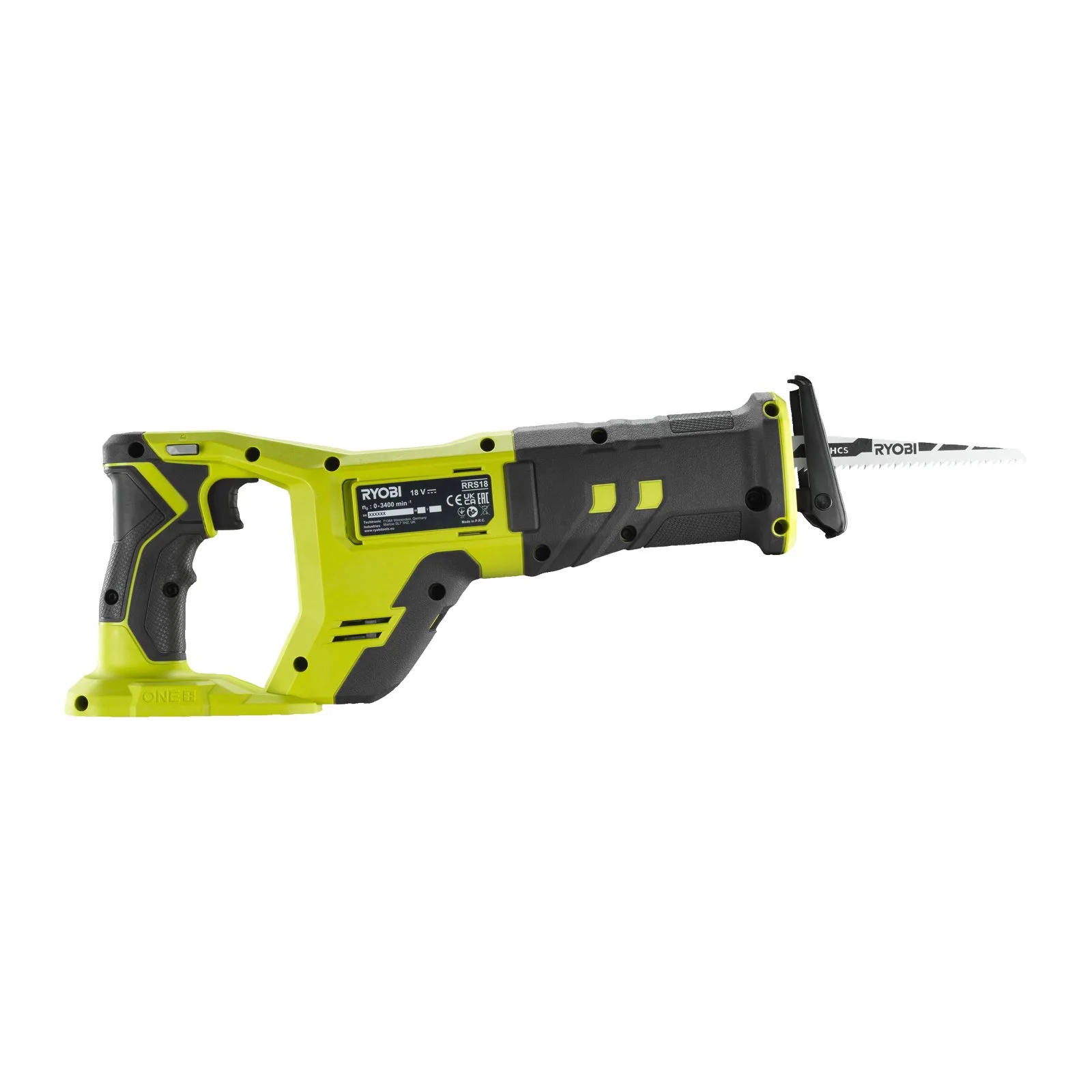 Аккумуляторная сабельная пила Ryobi RRS18-0 — фото производителя