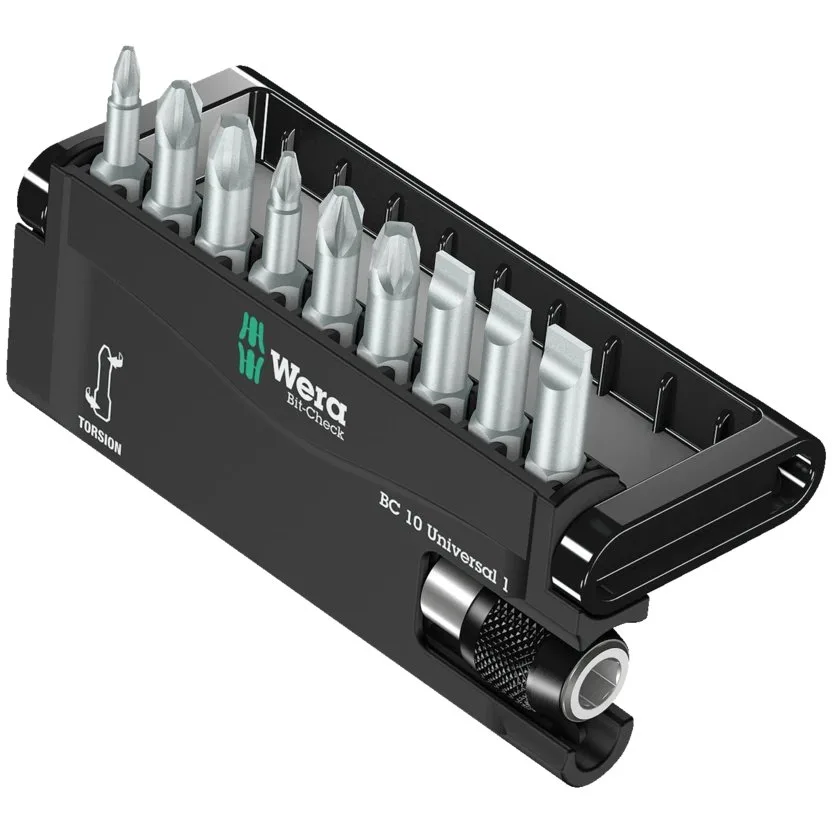 Набор инструментов Wera Bit-Check 10 Universal 1 — фото производителя