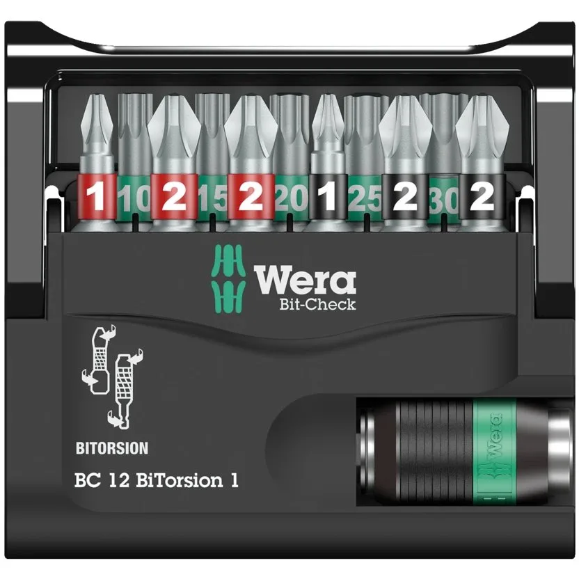 Набор инструментов Wera Bit-Check 12 BiTorsion 1 — фото производителя
