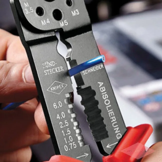 Клещи зажимные для опрессовки Knipex KN-9721215SB — фото производителя