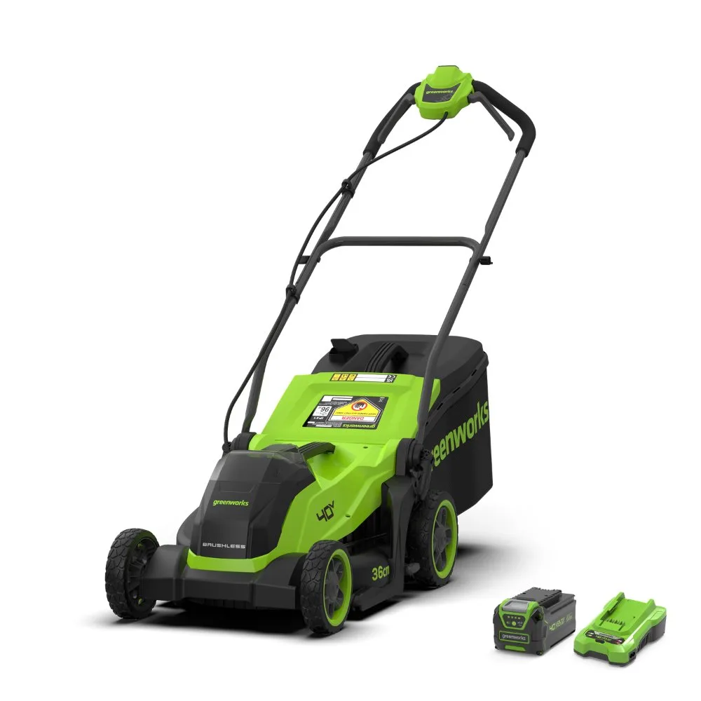 Аккумуляторная газонокосилка Greenworks GD40LM361