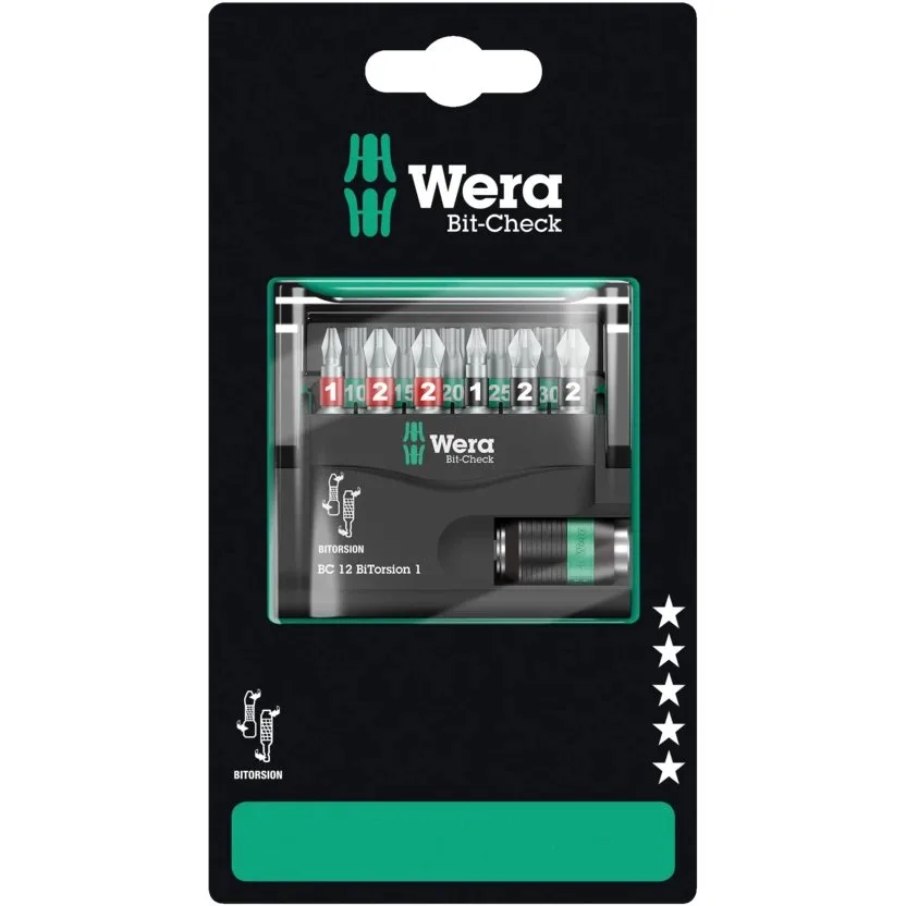 Набор инструментов Wera Bit-Check 12 BiTorsion 1 SB