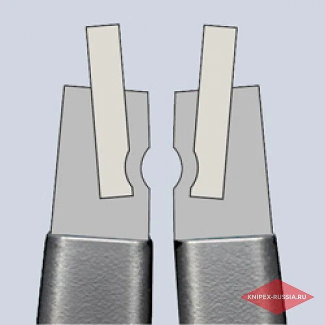 Прецизионные щипцы для внешних стопорных колец на валах Knipex KN-4911A2 — фото производителя