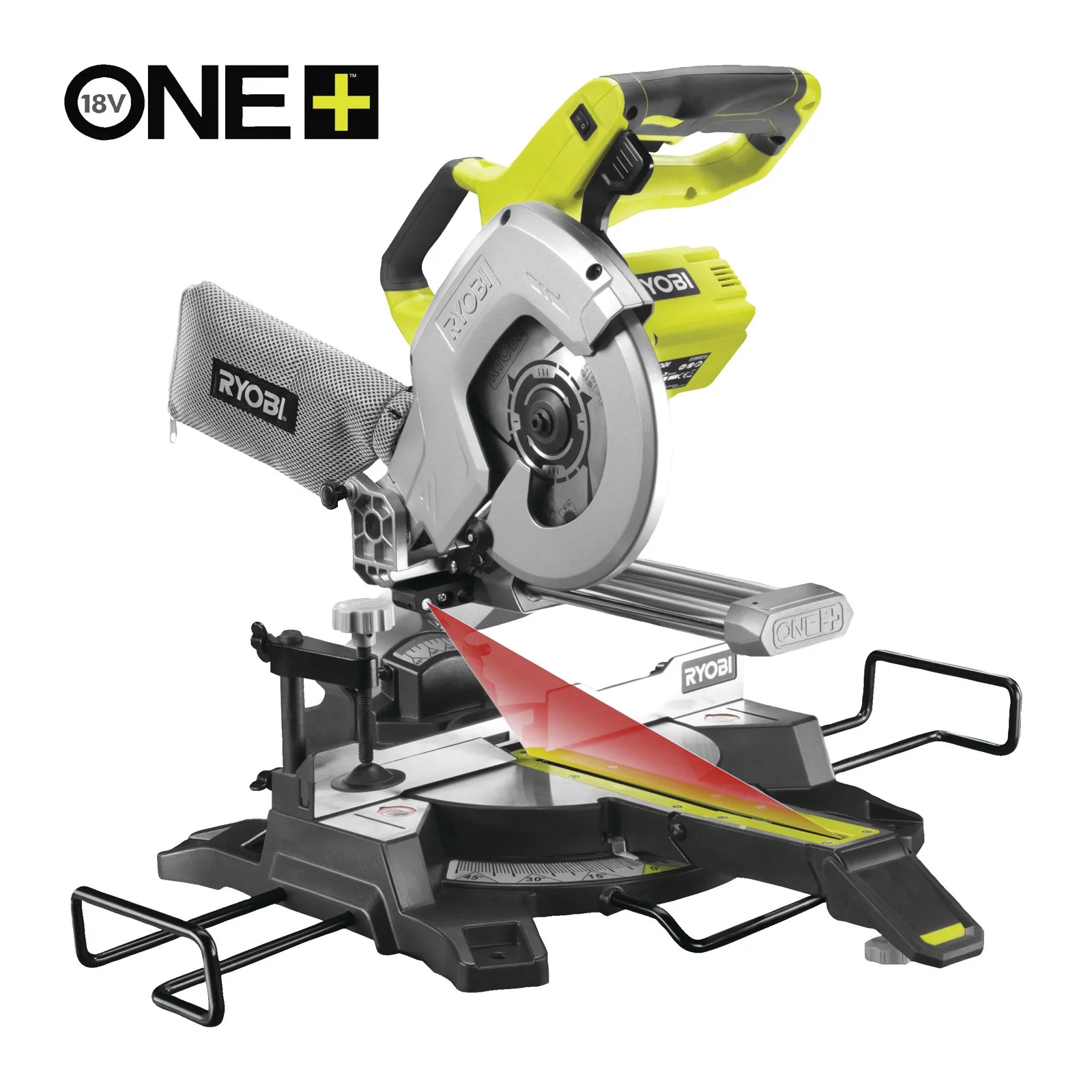 Аккумуляторная торцовочная пила Ryobi R18MS216-0