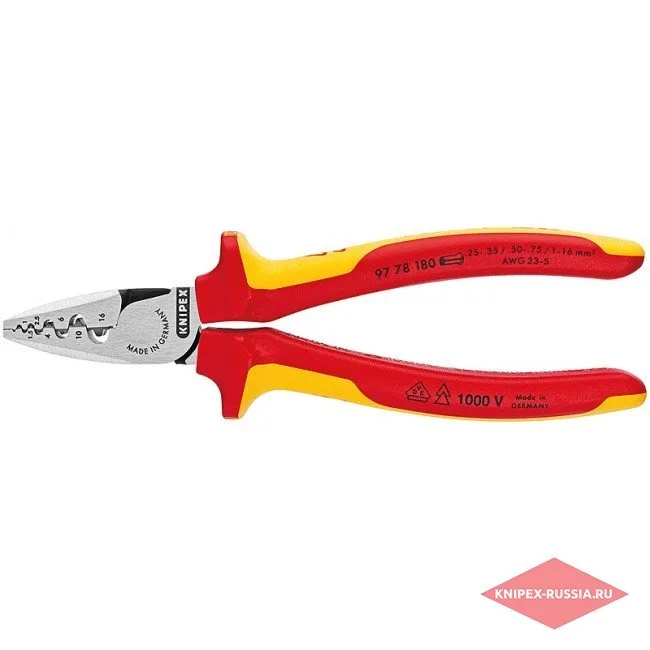 Инструмент для обжима контактных гильз Knipex KN-9778180