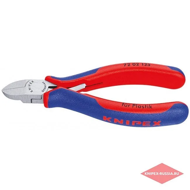 Кусачки боковые для пластмассы Knipex KN-7202125 — фото производителя