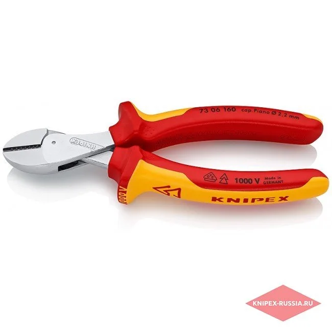 Кусачки компактные боковые X-Cut® Knipex KN-7306160 — фото производителя