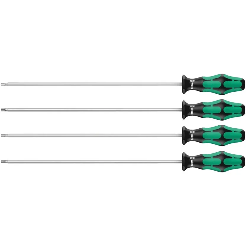 Набор отверток с фиксирующей функцией Wera 367/4 TORX® HF Kraftform Plus — фото производителя