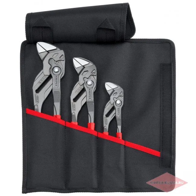 Набор переставных клещей, в сумке-скрутке, 3 пр., Knipex KN-001955S11